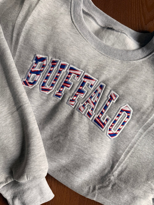 Buffalo Stripes Crewneck