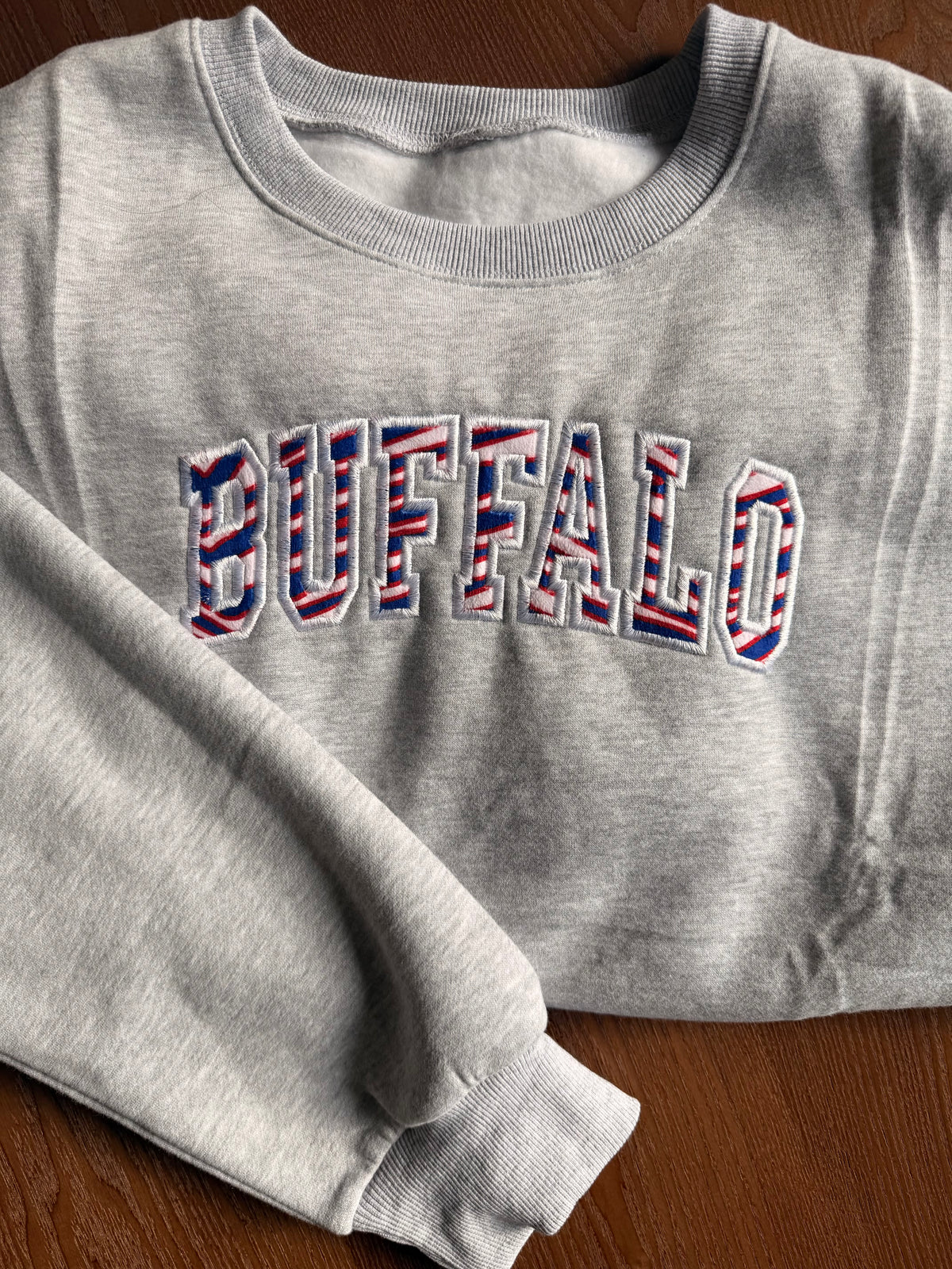 Buffalo Stripes Crewneck